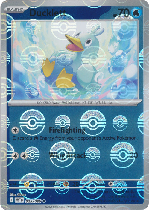 Ducklett (Poke Ball Pattern) - 025/086 - Common