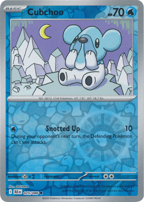 Cubchoo - 025/086 - Common - Reverse Holo