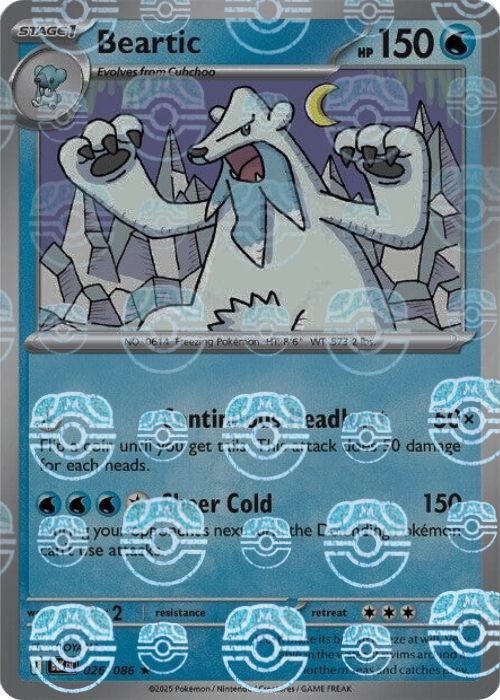Beartic (Master Ball Pattern) - 026/086 - Rare