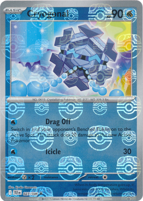 Cryogonal (Master Ball Pattern) - 027/086 - Uncommon
