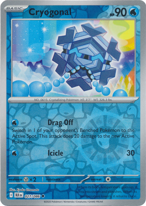 Cryogonal - 027/086 - Uncommon - Reverse Holo