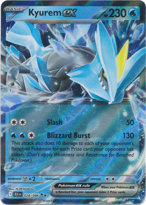 Kyurem ex - 028/086 - Double Rare