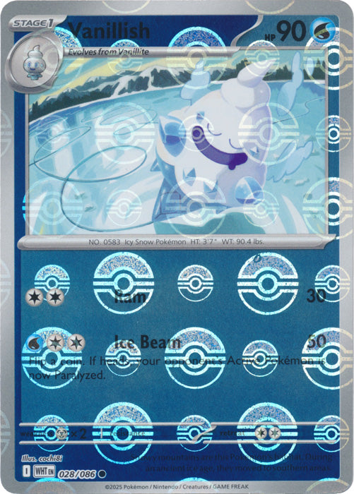 Vanillish (Poke Ball Pattern) - 028/086 - Common