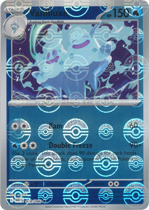 Vanilluxe (Poke Ball Pattern) - 029/086 - Uncommon