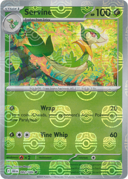Servine (Master Ball Pattern) - 002/086 - Common