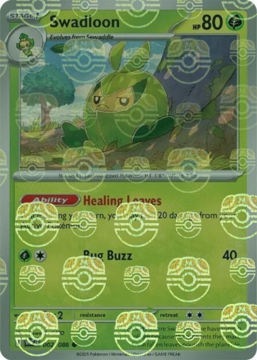 Swadloon (Master Ball Pattern) - 002/086 - Common