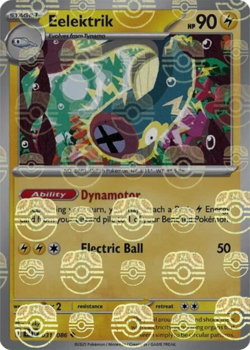 Eelektrik (Master Ball Pattern) - 031/086 - Uncommon