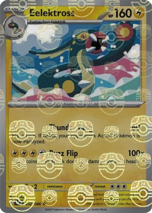 Eelektross (Master Ball Pattern) - 032/086 - Uncommon