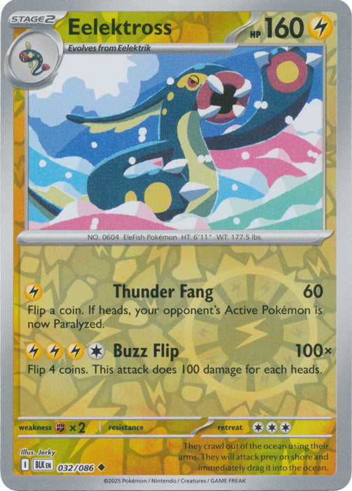 Eelektross - 032/086 - Uncommon - Reverse Holo