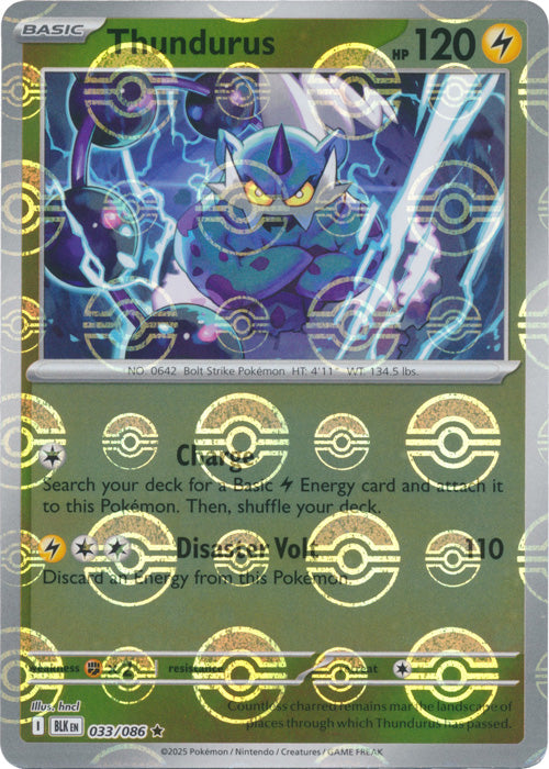 Thundurus (Poke Ball Pattern) - 033/086 - Rare