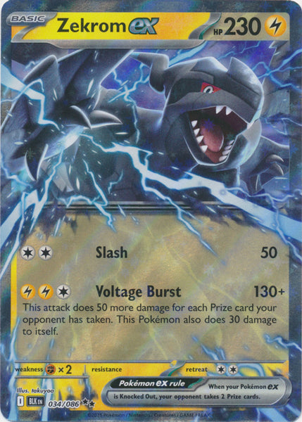 401 Games Canada - Zekrom ex - 034/086 - Double Rare