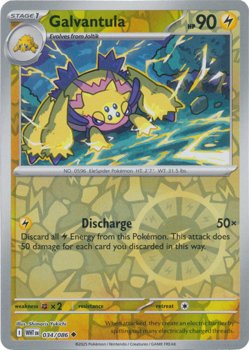 Galvantula - 034/086 - Uncommon - Reverse Holo