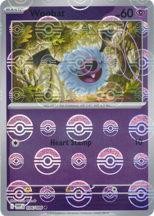 Woobat (Poke Ball Pattern) - 036/086 - Common