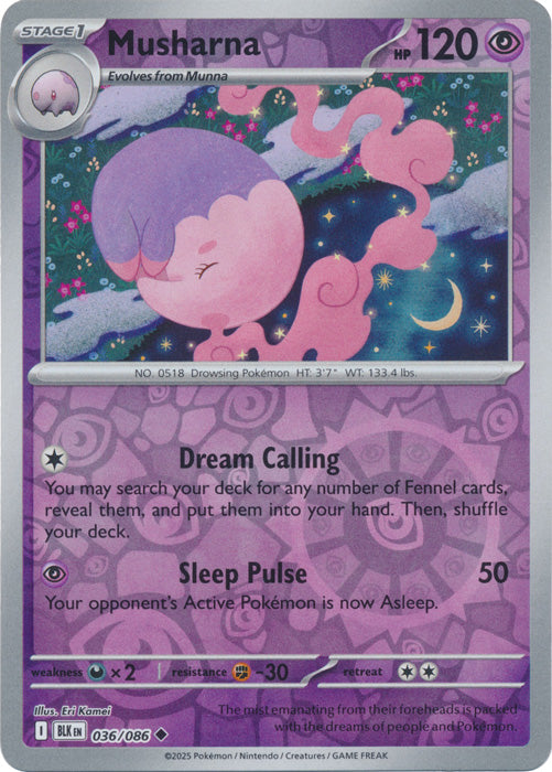 Musharna - 036/086 - Uncommon - Reverse Holo