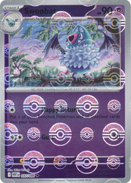 Swoobat (Poke Ball Pattern) - 037/086 - Uncommon
