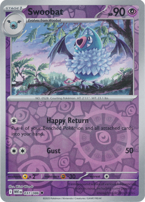 Swoobat - 037/086 - Uncommon - Reverse Holo