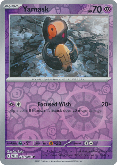 Yamask - 039/086 - Common - Reverse Holo