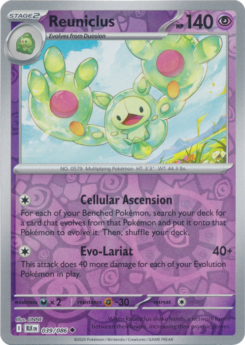 Reuniclus - 039/086 - Uncommon - Reverse Holo