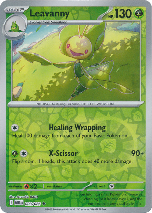 Leavanny - 003/086 - Uncommon - Reverse Holo