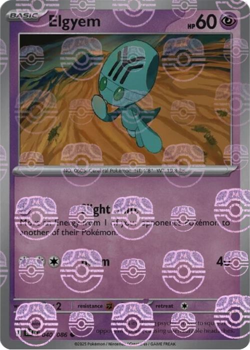 Elgyem (Master Ball Pattern) - 040/086 - Common