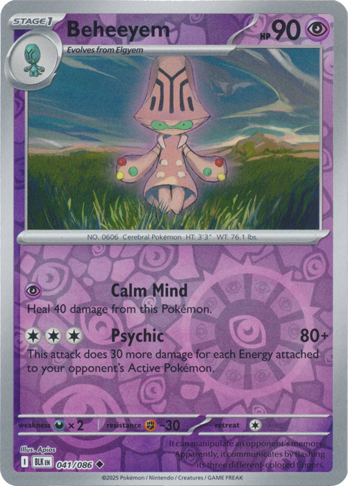 Beheeyem - 041/086 - Uncommon - Reverse Holo