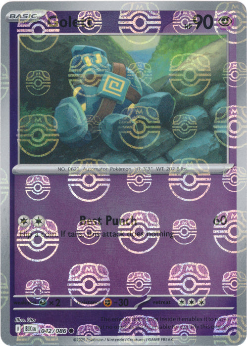 Golett (Master Ball Pattern) - 042/086 - Common