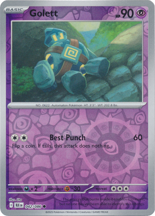 Golett - 042/086 - Common - Reverse Holo