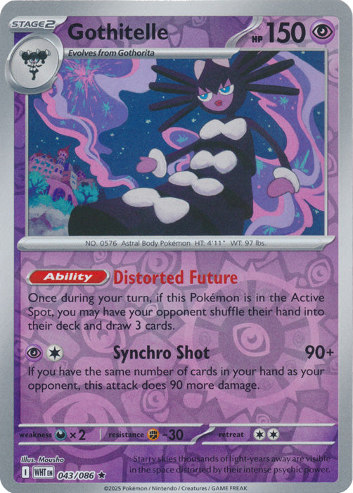 Gothitelle - 043/086 - Rare - Reverse Holo