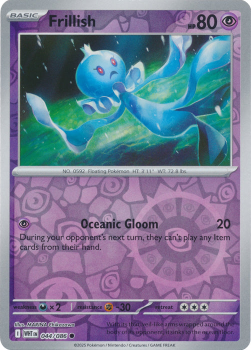 Frillish - 044/086 - Common - Reverse Holo