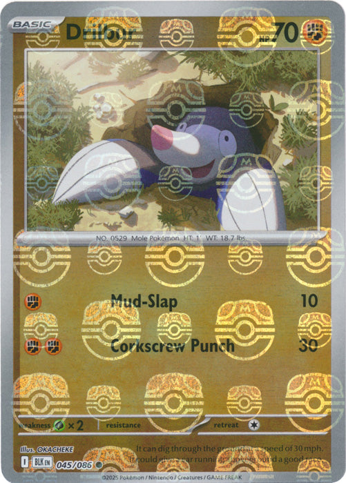 Drilbur (Master Ball Pattern) - 045/086 - Common