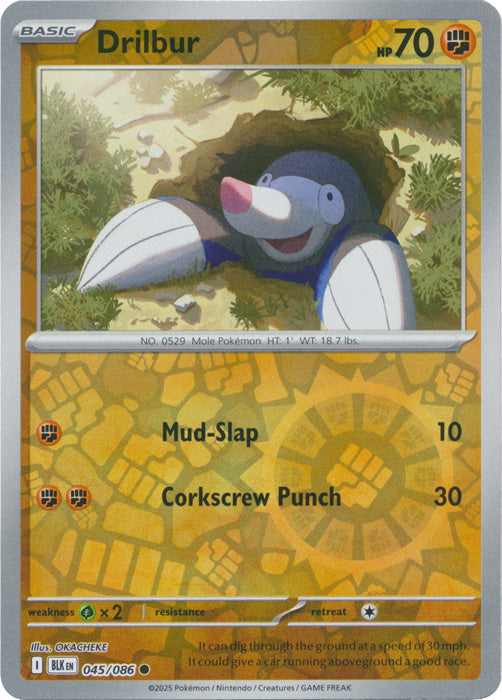 Drilbur - 045/086 - Common - Reverse Holo