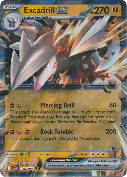 Excadrill ex - 046/086 - Double Rare