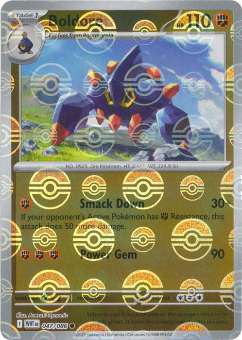 Boldore (Poke Ball Pattern) - 047/086 - Common