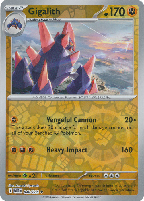 Gigalith - 048/086 - Uncommon - Reverse Holo
