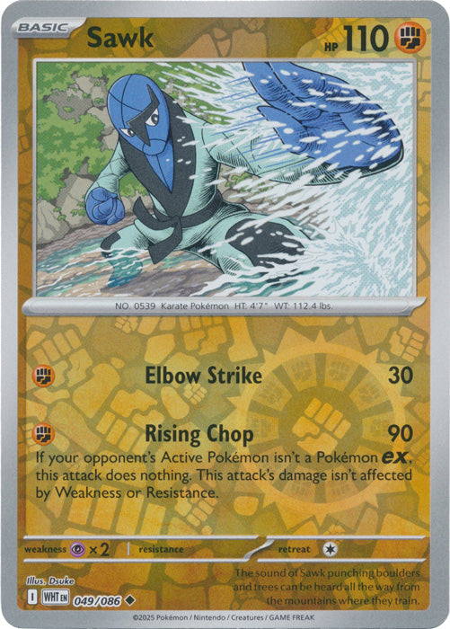 Sawk - 049/086 - Uncommon - Reverse Holo