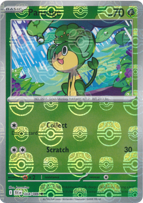Pansage (Master Ball Pattern) - 004/086 - Common