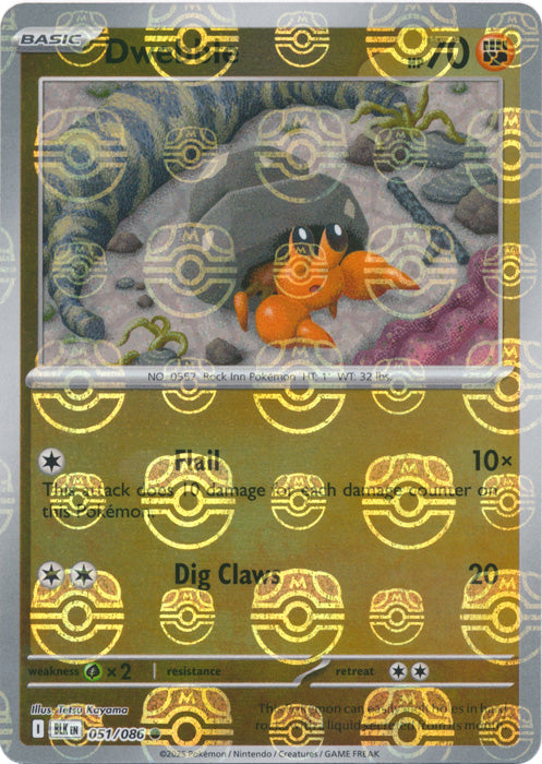 Dwebble (Master Ball Pattern) - 051/086 - Common