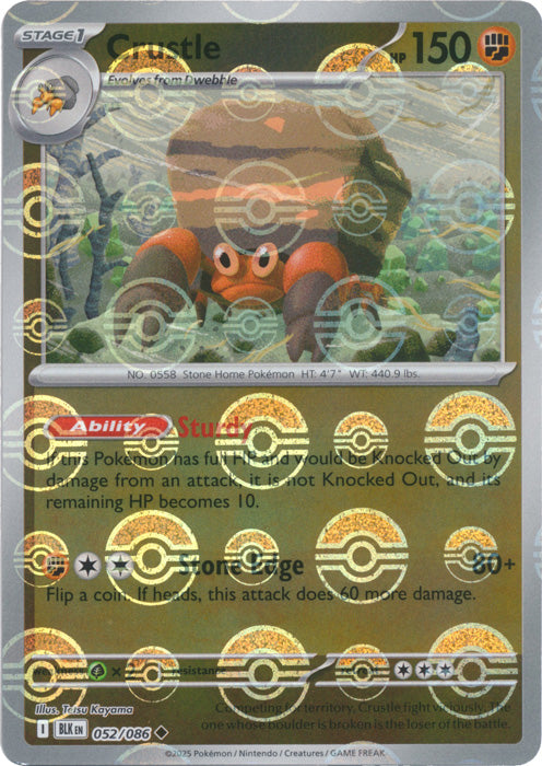 Crustle (Poke Ball Pattern) - 052/086 - Uncommon