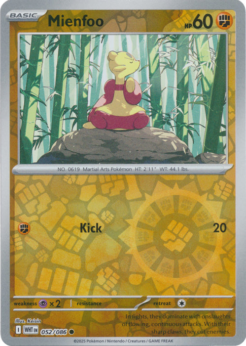 Mienfoo - 052/086 - Common - Reverse Holo