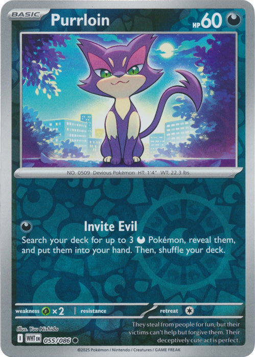 Purrloin - 055/086 - Common - Reverse Holo