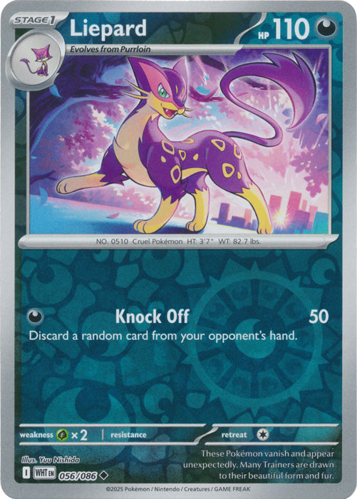 Liepard - 056/086 - Uncommon - Reverse Holo
