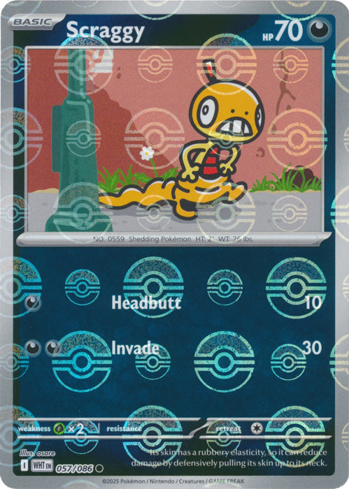 Scraggy (Poke Ball Pattern) - 057/086 - Common