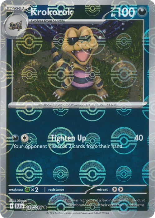 Krokorok (Poke Ball Pattern) - 058/086 - Common