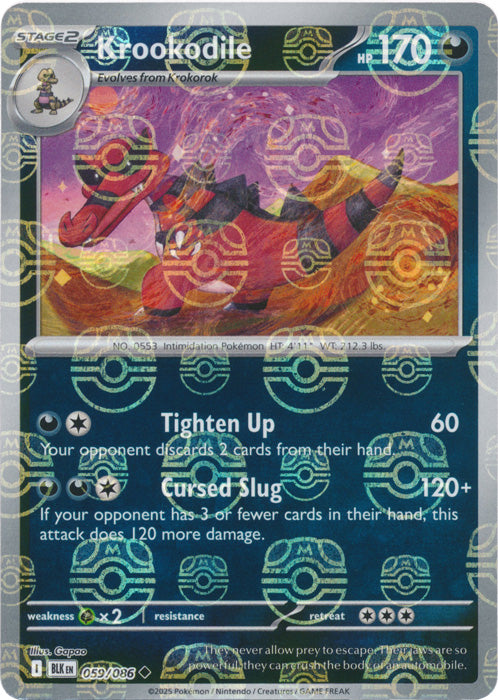 Krookodile (Master Ball Pattern) - 059/086 - Uncommon