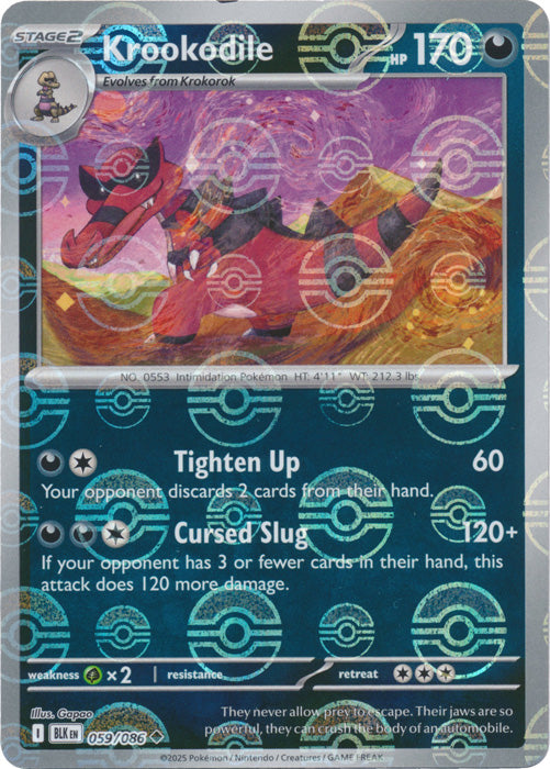 Krookodile (Poke Ball Pattern) - 059/086 - Uncommon