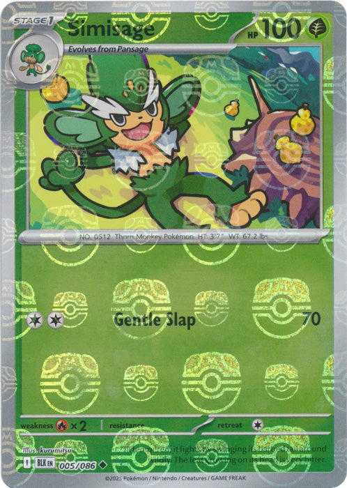 Simisage (Master Ball Pattern) - 005/086 - Uncommon
