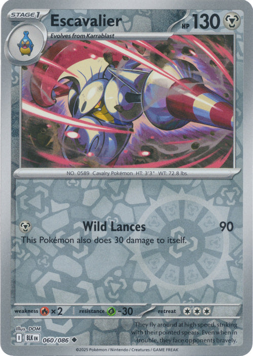 Escavalier - 060/086 - Common - Reverse Holo