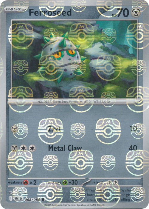 Ferroseed (Master Ball Pattern) - 068/086 - Common