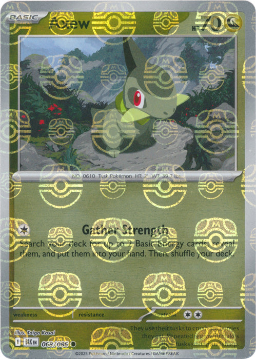 Axew (Master Ball Pattern) - 068/086 - Common