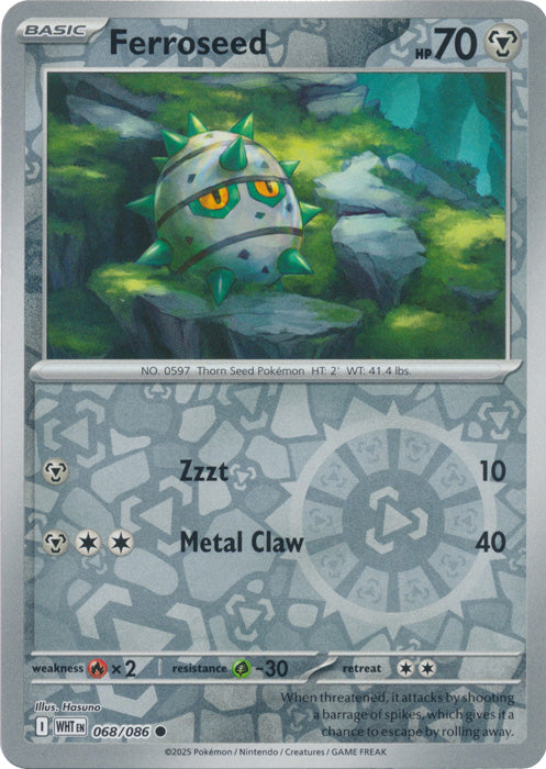 Ferroseed - 068/086 - Common - Reverse Holo
